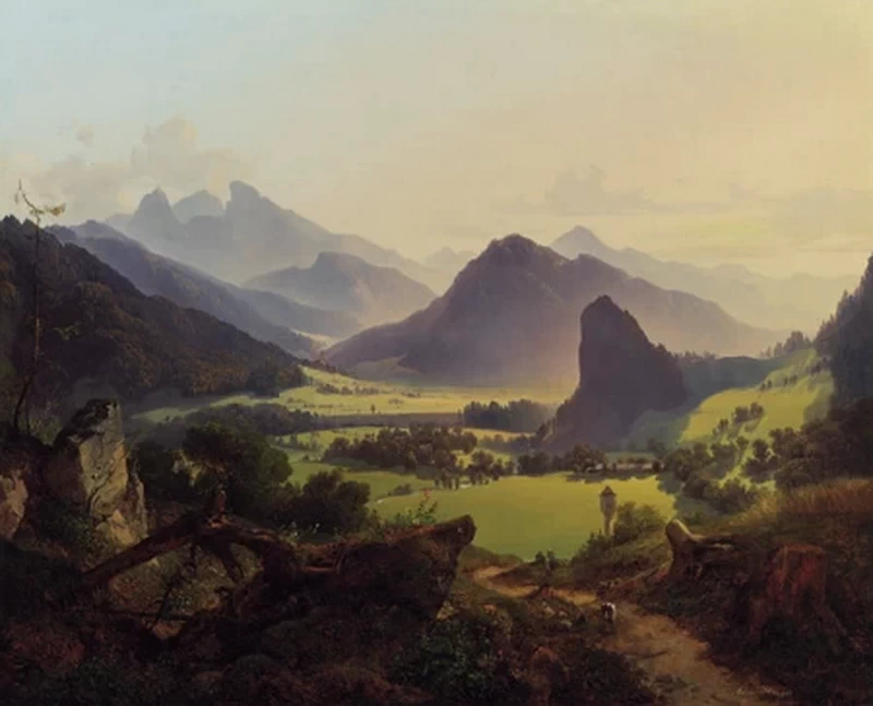 Veduta della Landltal stiriana nel 1837